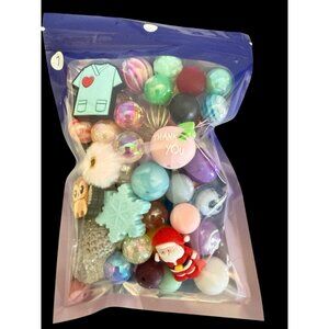 Lot Of 55+ Beads, Focals, & Spacers For Beadable Pens